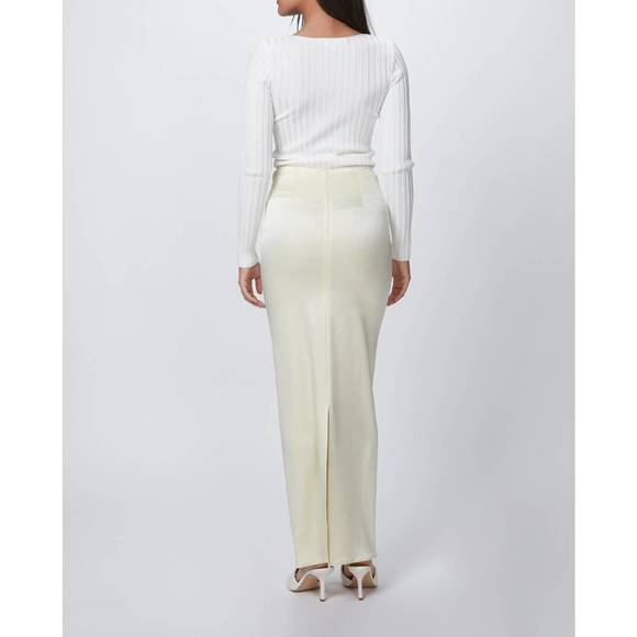 NEW GEORGIA ALICE floor length skirt in butter - Picture 3 of 6